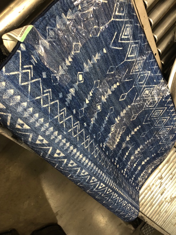 Photo 1 of ReaLife Machine Washable Rug - Blue, 4' x 6' 