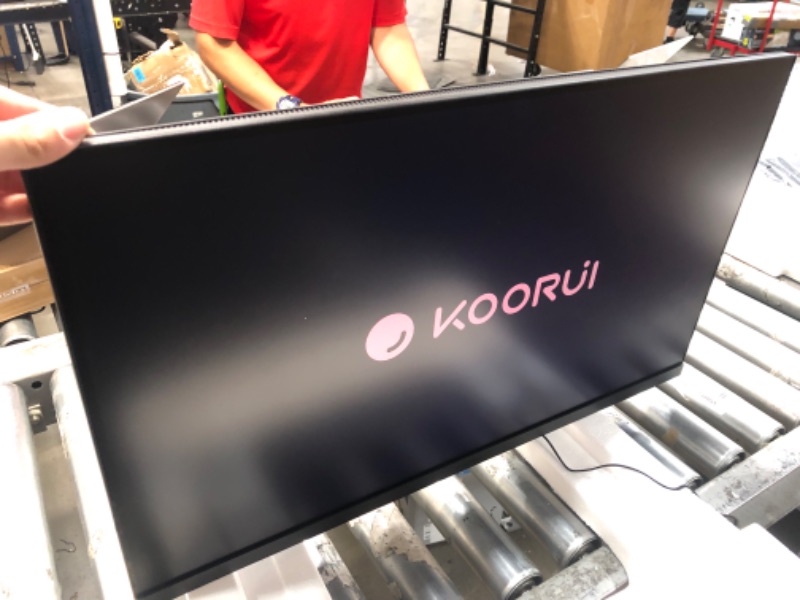 Photo 2 of KOORUI 27 Inch Business Computer Monitor, FHD 1080p 75hz Desktop Monitor, Ultra Thin Eye Care Bezel HDMI VGA Ports LED Monitor for PC, Black