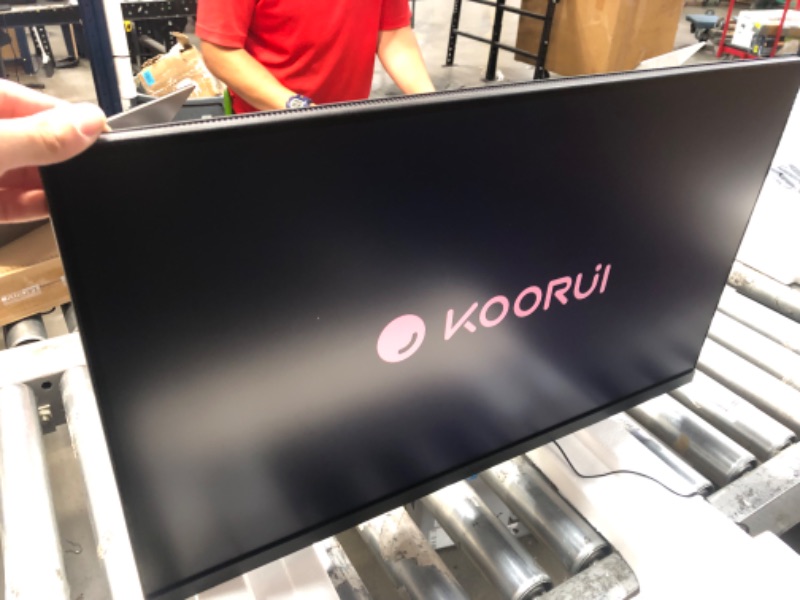 Photo 3 of KOORUI 27 Inch Business Computer Monitor, FHD 1080p 75hz Desktop Monitor, Ultra Thin Eye Care Bezel HDMI VGA Ports LED Monitor for PC, Black