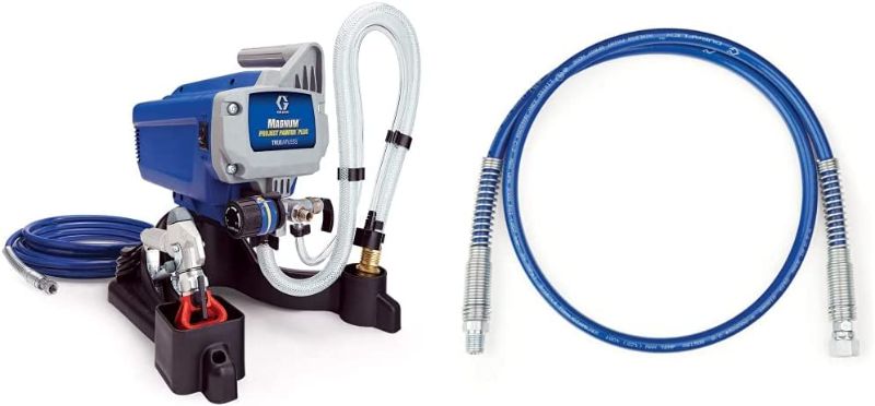 Photo 1 of Graco Magnum 257025 Project Painter Plus Paint Sprayer, Multicolor & 247338 3/16" Hose Whip, 4'
