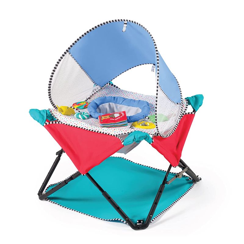 Photo 1 of Summer-Pop ‘N Jump® SE Portable Baby Activity Center, Sweets & Treats – Lightweight Baby Jumper with Toys and Canopy for Indoor and Outdoor Use

