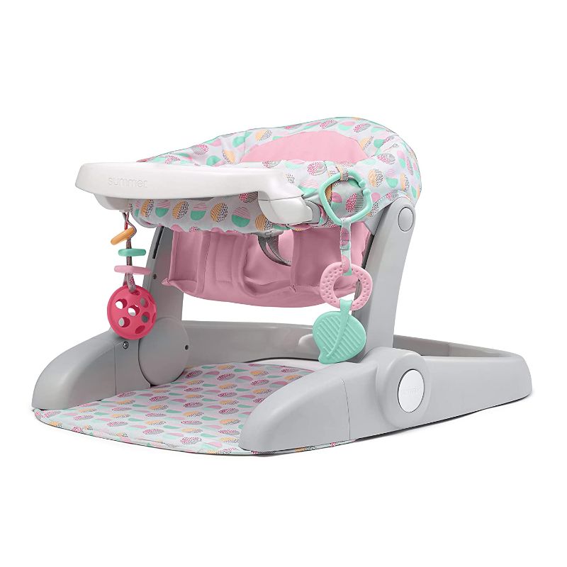 Photo 1 of Summer Learn-to-Sit Stages 3-Position Floor Seat, Sweet-and-Sour Pink – Sit Baby Up to See The World – Baby Activity Seat is Adjustable – Includes Toys and Tray
