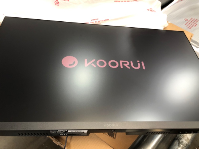 Photo 1 of NEW*KOORUI 27 Inch Business Computer Monitor, FHD 1080p 75hz Desktop Monitor, Ultra Thin Eye Care Bezel HDMI VGA Ports LED Monitor for PC, Black
