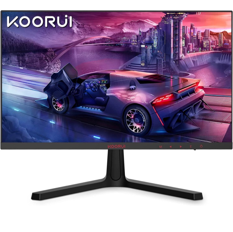 Photo 1 of KOORUI 24 Inch Computer Monitor -FHD 1080P Gaming Monitor 165Hz VA 1ms Build-in FreeSync, Compatible G-sync, LED Monitors with Ultra-Thin, HDMI X2 /DP, VESA Compatible, Tilt Adjustable, Eye Care 24E4