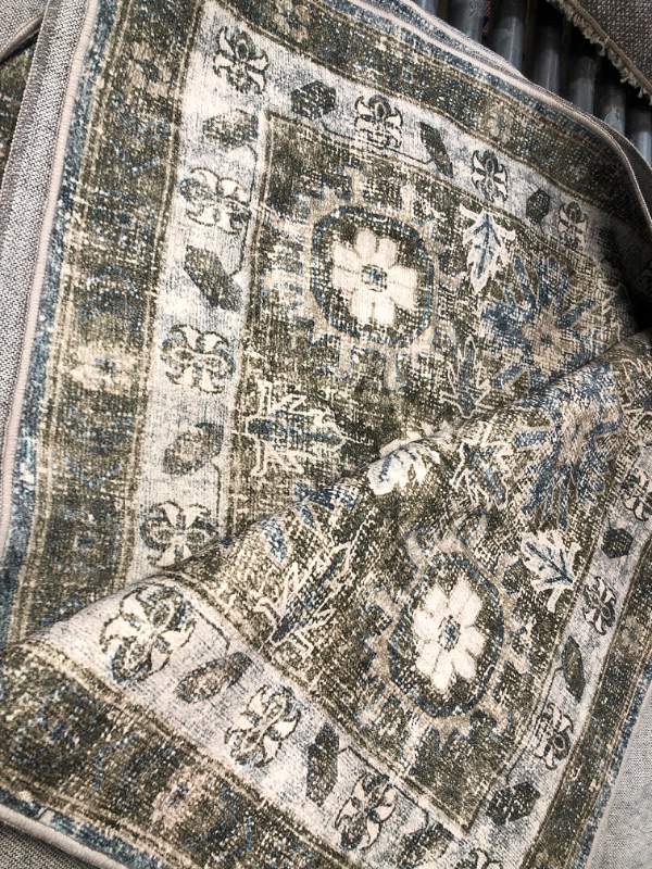 Photo 1 of Retro Design Gray Over Dyed Vintage Rug 6'4'' x 9'4'' ft 