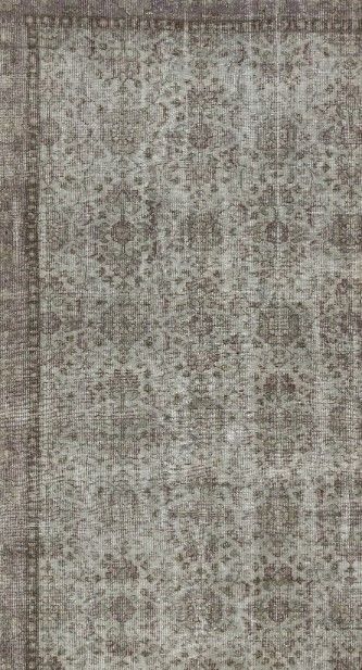 Photo 1 of Retro Design Gray Over Dyed Vintage Rug 6'4'' x 9'4'' ft 