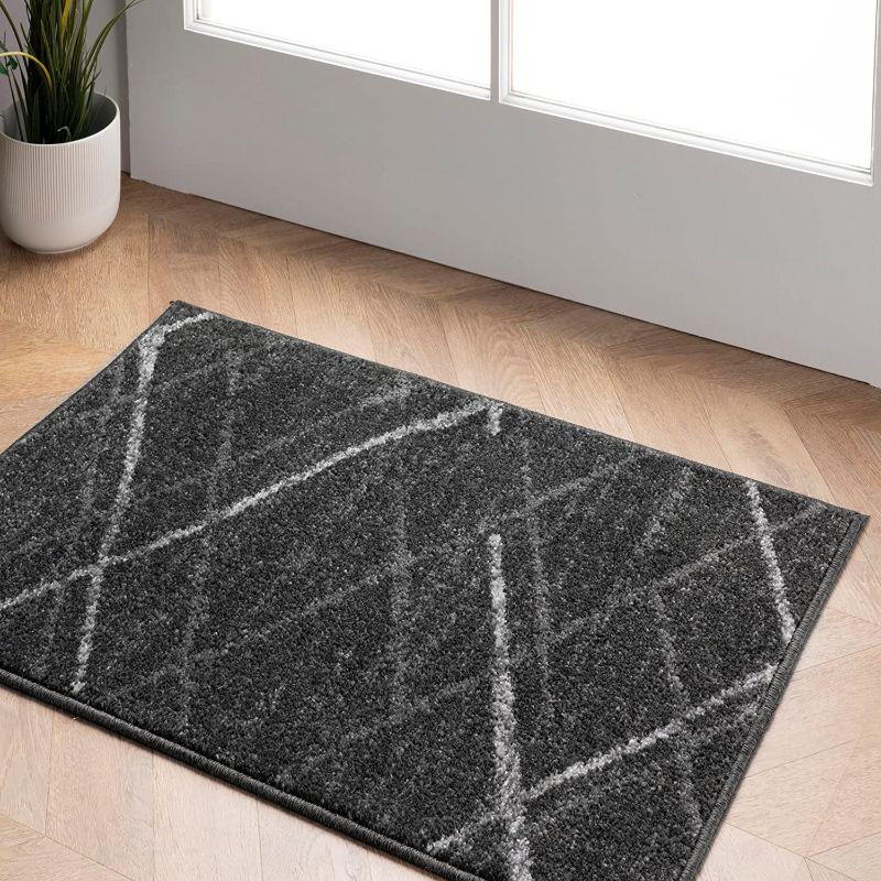 Photo 1 of nuLOOM Contemporary Thigpen Accent Rug, 2' x 3', Dark Grey
