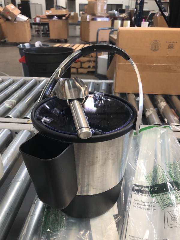 Photo 1 of Oggi Insulated Ice Bucket, 4 Quart / 3.8 L, Stainless Steel, Black
