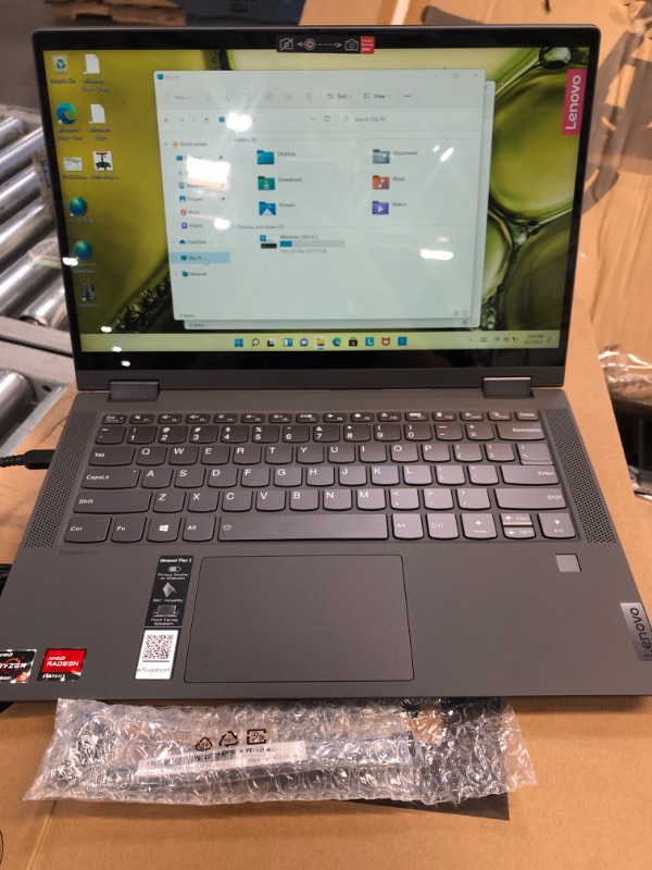 Photo 2 of Lenovo Flex 5 Laptop, 14.0" FHD Touch Display, AMD Ryzen 5 5500U, 16GB RAM, 256GB Storage, AMD Radeon Graphics, Graphite Grey & Urban Laptop Sleeve, Water Resistant, GX40Z50941, Charcoal Grey 256GB Laptop 