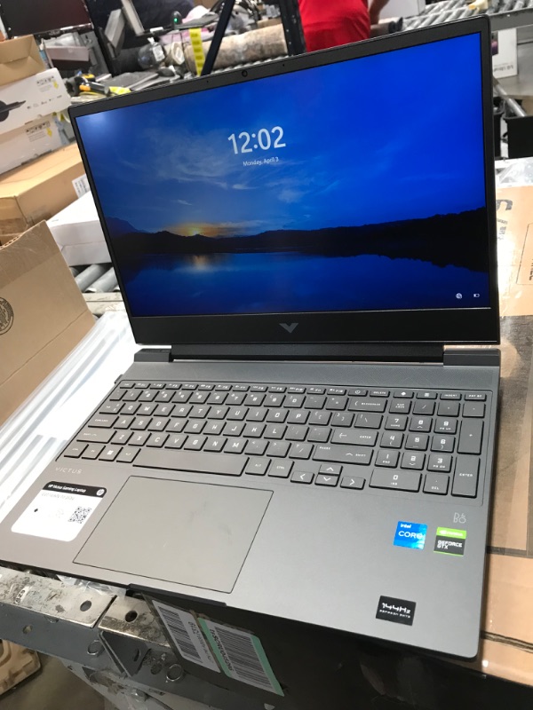 Photo 7 of UNABLE TO RESET /UNLOCK **** HP Victus 15.6" Gaming Laptop Full HD Intel Core i5-12450H 8GB RAM NVIDIA GeForce GTX 1650 512GB SSD, 15-fa0031dx***UNABLE TO RESET/ UNLOCK 