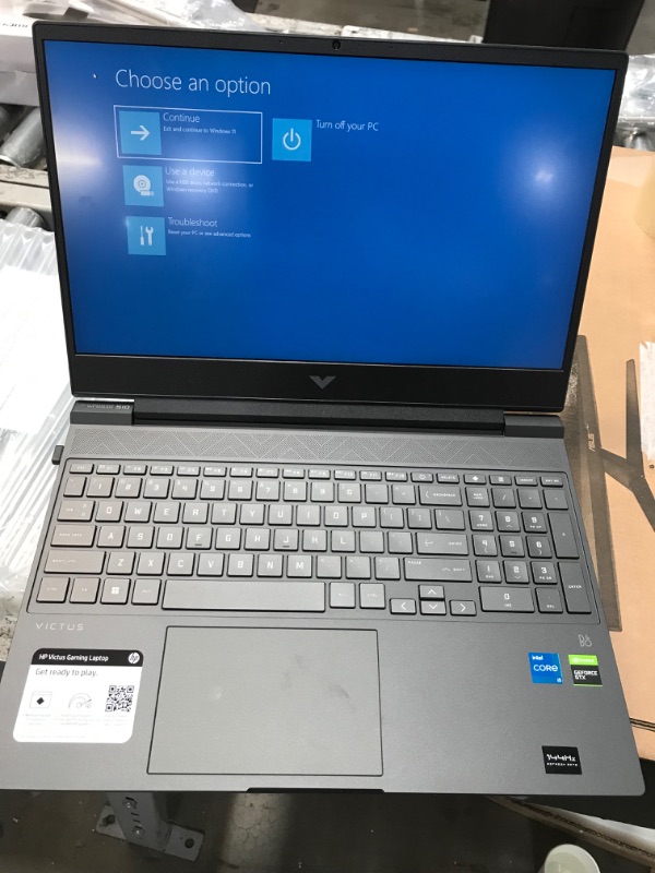 Photo 6 of UNABLE TO RESET /UNLOCK **** HP Victus 15.6" Gaming Laptop Full HD Intel Core i5-12450H 8GB RAM NVIDIA GeForce GTX 1650 512GB SSD, 15-fa0031dx***UNABLE TO RESET/ UNLOCK 