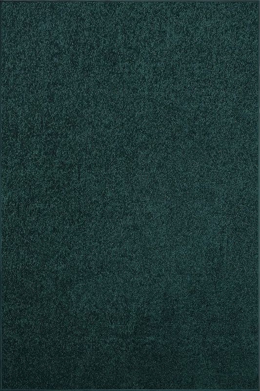 Photo 1 of 
Home Queen Solid Color Custom Size Runner Area Rug Forest Green, 2' x 3'