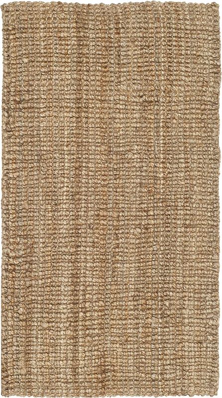 Photo 1 of  Natural Fiber Collection 2' x 4' Natural NF447A Handmade Chunky Textured Premium Jute 0.75-inch Thick Accent Rug