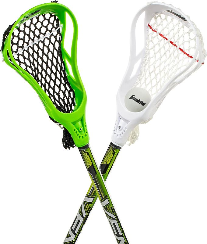 Photo 2 of 
Franklin Sports 32in Youth Practice Lacrosse Stick and Ball for Ages 3+ - Learn to Play and Teach Fundamentals - Perfect for Beginners - 2 Practice Lacrosse...