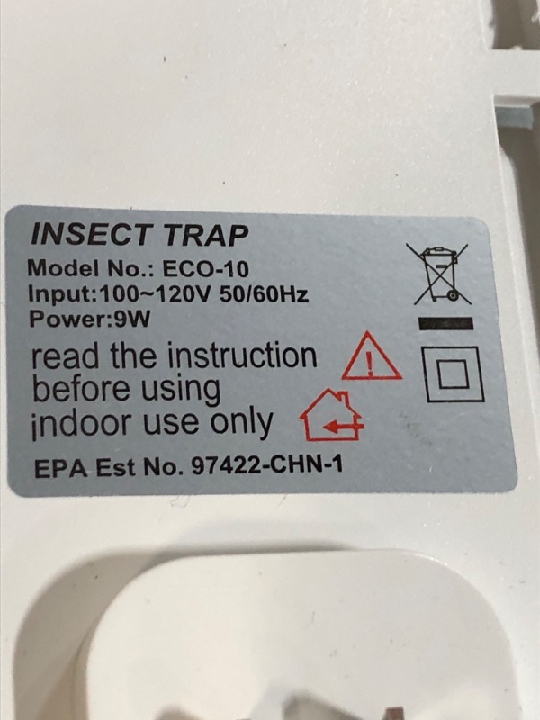 Photo 1 of VEYOFLY Flying Insect Trap 1-PACK WHITE DEVICE