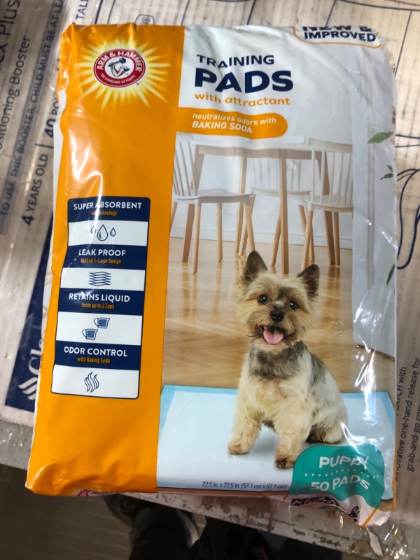 Photo 2 of Arm & Hammer for Dogs Puppy Training Pads with Attractant | New & Improved Super Absorbent, Leak-Proof, Odor Control Quilted Puppy Pads