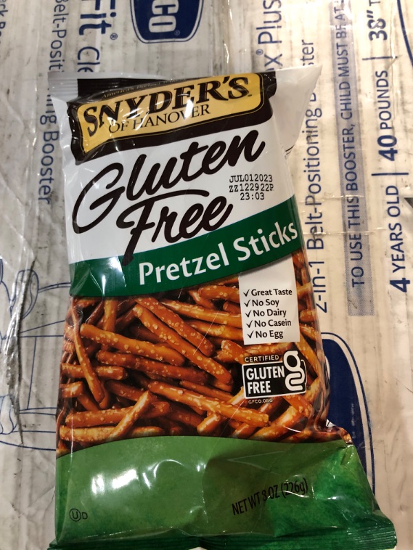 Photo 2 of **EXPIRED 08/07/2023 **Snyder's of Hanover Pretzels, Gluten Free Pretzel Sticks, 8 Oz (Pack of 12) Gluten Free Sticks 8 Ounce (Pack of 12)