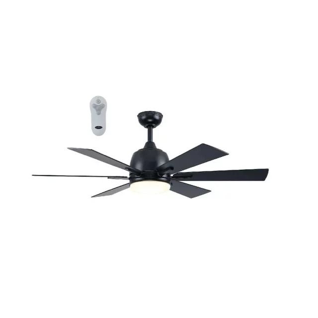 Photo 1 of [FOR PARTS, READ NOTES]
Harbor Breeze Bradbury 48-in Matte Black LED Indoor Downrod or Flush Mount Ceiling Fan with Light Remote (6-Blade)