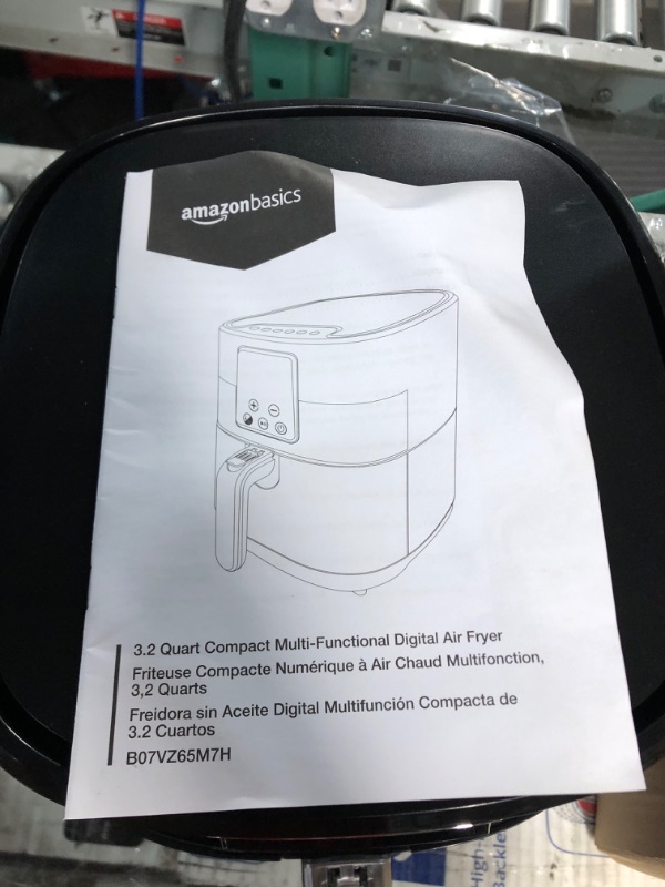 Photo 3 of Amazon Basics 3.2 Quart Compact Multi-Functional Digital Air Fryer Digital 3.2qt