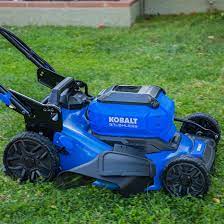 Photo 1 of ***Parts Only***MISSING BATTERY******
Kobalt 40v Blue and Black Brushless Lawn Mower with Lithium ION Battery