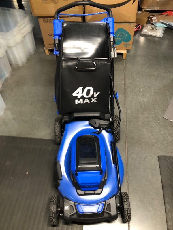 Photo 6 of ***Parts Only***MISSING BATTERY******
Kobalt 40v Blue and Black Brushless Lawn Mower with Lithium ION Battery