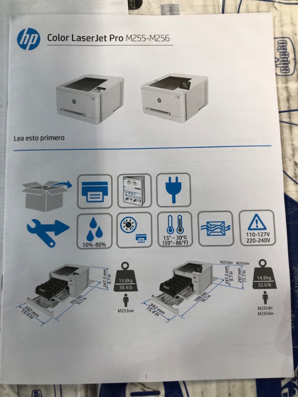 Photo 5 of ***POWERS ON - UNABLE TO TEST FURTHER***
LaserJet Pro M255dw Wireless Color Laser Printer