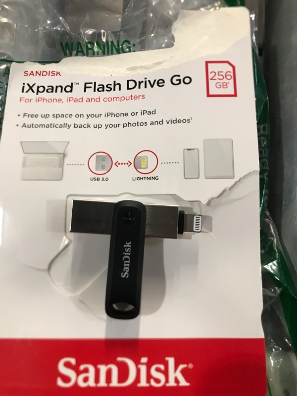 Photo 2 of SanDisk 256GB iXpand Flash Drive Go for iPhone and iPad - SDIX60N-256G-GN6NE 256GB Flash Drive