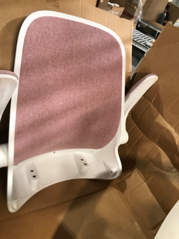 Photo 1 of VECELO Pink Desk Wheels/Armrests Modern Office Adjustable Home Computer Executive Chair Height Task/Work 360° Swivel 39" H Modern Pink 39"H