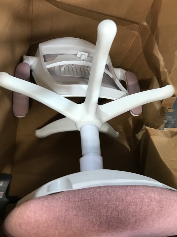 Photo 1 of VECELO Pink Desk Wheels/Armrests Modern Office Adjustable Home Computer Executive Chair Height Task/Work 360° Swivel 39" H Modern Pink 39"H