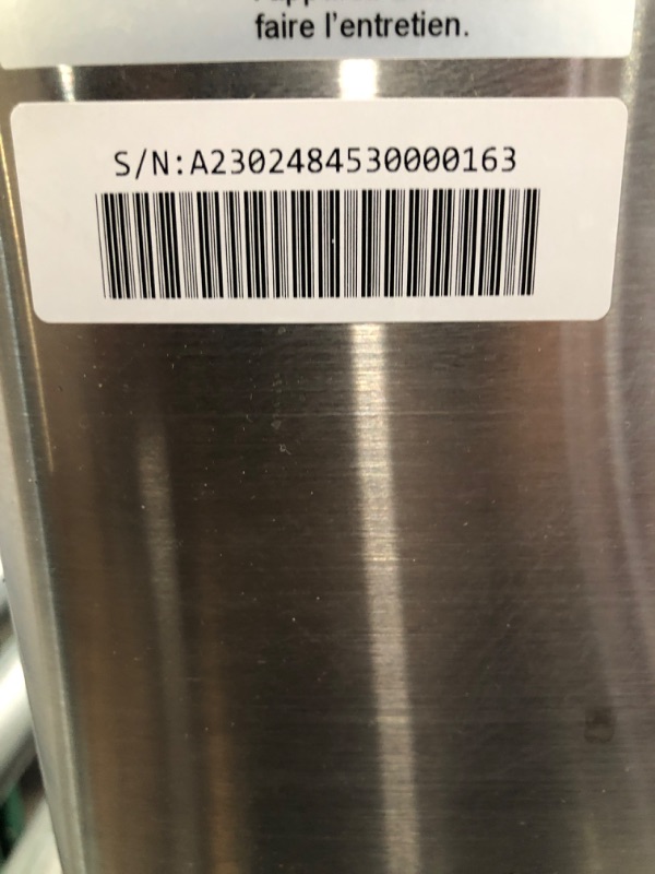 Photo 6 of **DAMAGED**FRIGIDAIRE EFIC452-SS 40 Lbs Extra Large Clear Maker, Stainless Steel, Makes Square Ice