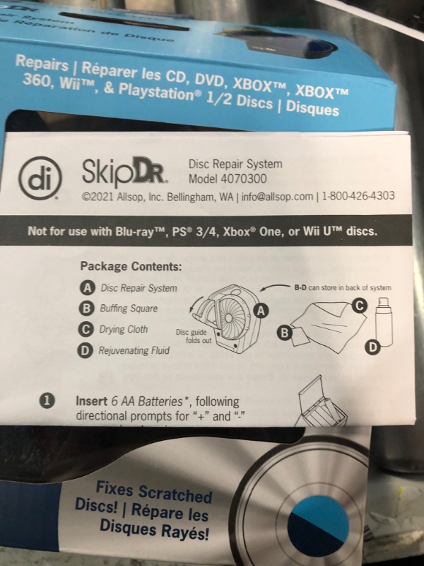 Photo 3 of Digital Innovations SkipDr DVD and CD Motorized Disc Repair System Motorized Repair System