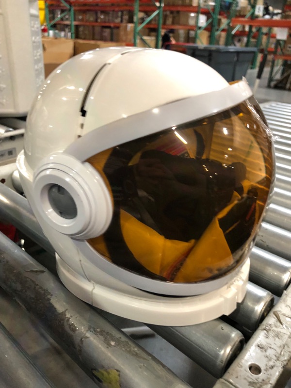 Photo 2 of Astronaut Helmet with Movable Visor, (White)-M White Medium(8-10 yrs)