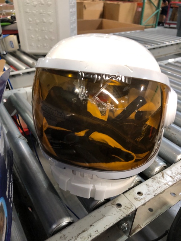 Photo 3 of Astronaut Helmet with Movable Visor, (White)-M White Medium(8-10 yrs)