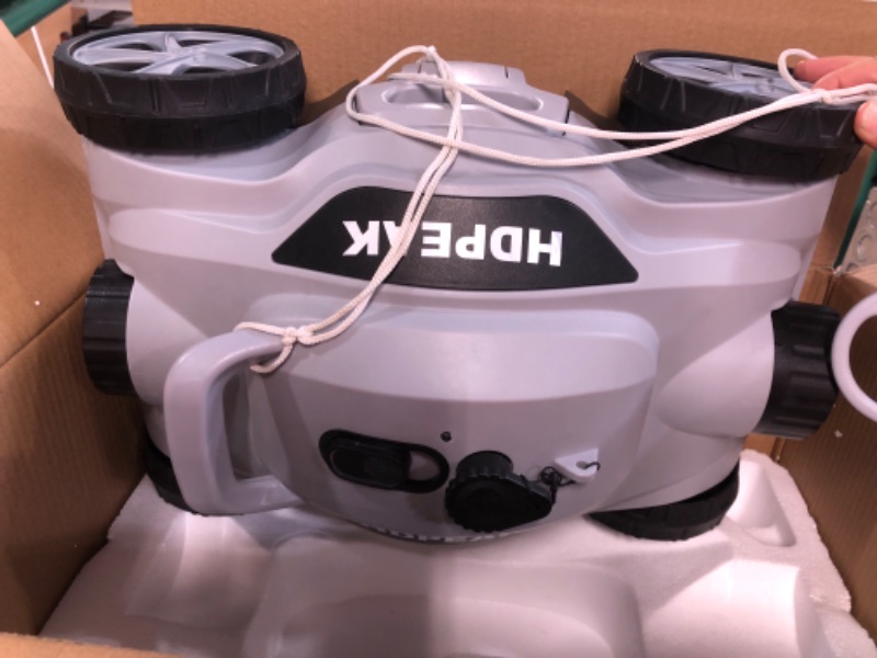 Photo 3 of ***NONFUNCTIONAL - USED AND DIRTY - DOESN'T TURN ON***
Cordless Robotic Pool Cleaner, HDPEAK Pool Vacuum Lasts 110 Mins, Auto-Parking, 