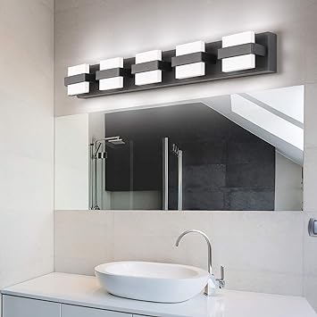 Photo 1 of * used item *
SOLFART Dimmable Modern Bathroom Vanity Lights 5 Lights LED Over Mirror Fixture Acrylic slver Wall Light