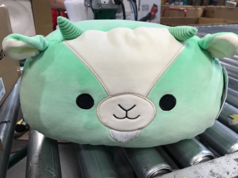 Photo 3 of Stock Photo for Reference Squishmallows Original 12-Inch Borsa Spotted Highland Cow- Goat