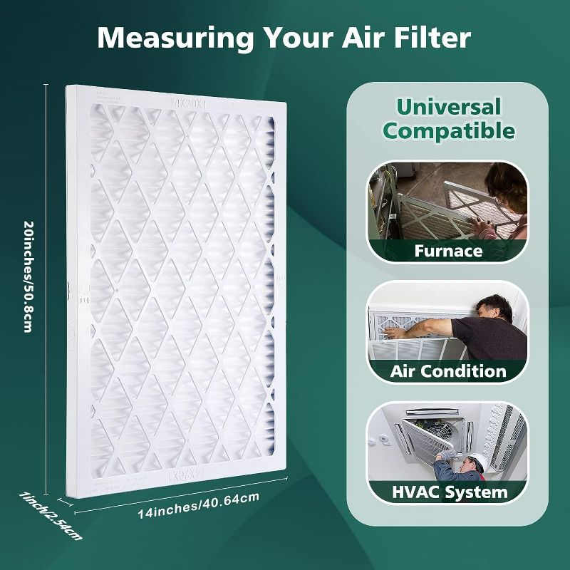 Photo 1 of UBeesize Reusable Air Filter 14x20x1,  MERV 8 MPR 700 AC/HVAC