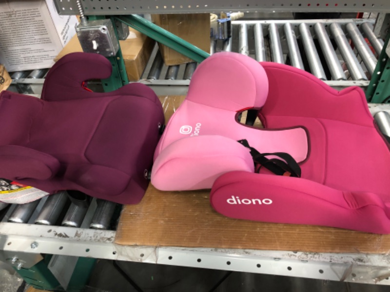 Photo 3 of Diono Cambria 2 XL 2022, Dual Latch Connectors, 2-in-1 Belt Positioning Booster Seat, Pink