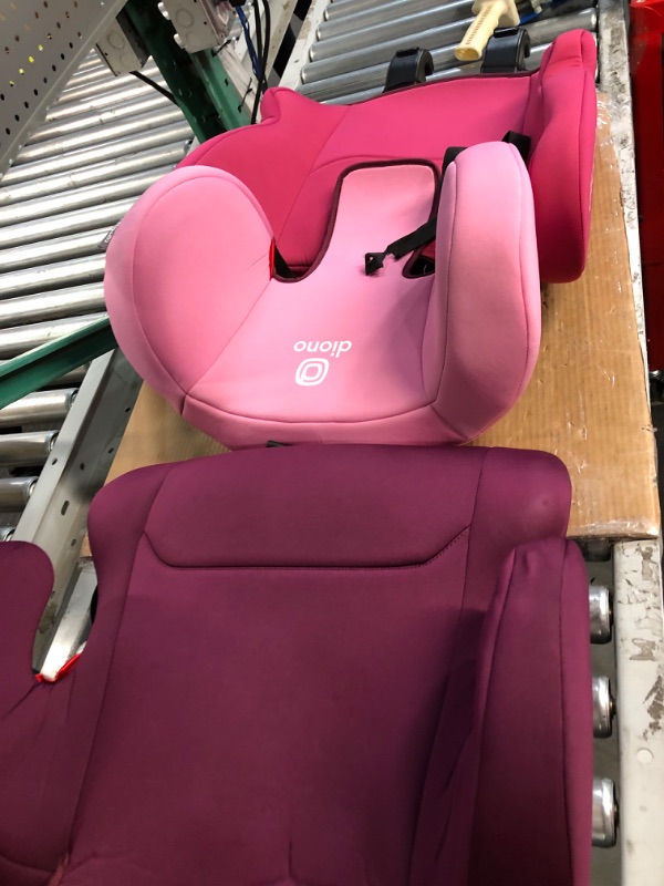 Photo 4 of Diono Cambria 2 XL 2022, Dual Latch Connectors, 2-in-1 Belt Positioning Booster Seat, Pink