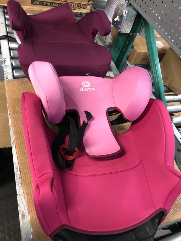 Photo 2 of Diono Cambria 2 XL 2022, Dual Latch Connectors, 2-in-1 Belt Positioning Booster Seat, Pink