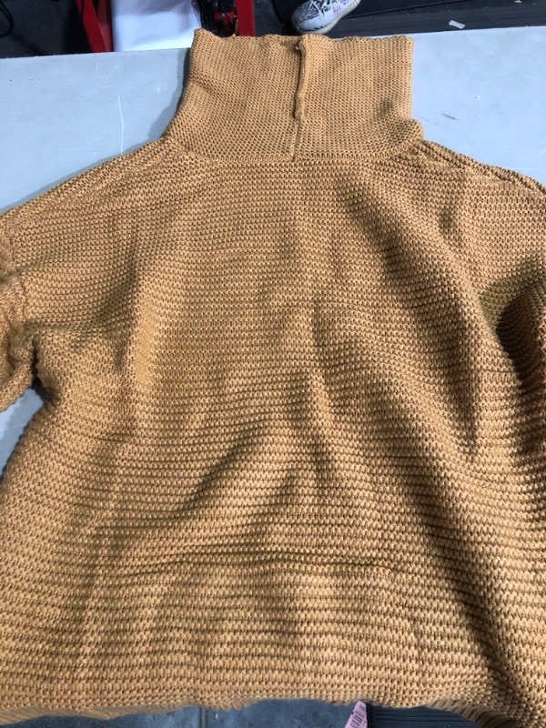 Photo 2 of * women's XL * 
Asvivid Chunky Turtleneck Sweaters for Women Long Sleeve Knit Pullover Sweater Jumper Tops Medium C Khaki