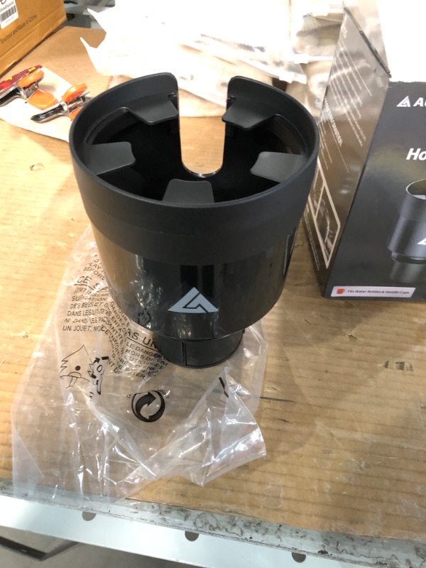 Photo 2 of AUJEN Cup Holder Expander for Car - Car Cup Holder Expander with an Adjustable Base, All Purpose Car Cup Holder for Bottles and Cups with a Diameter of 2.8"-3.8" & Handle Width?1.02" Black