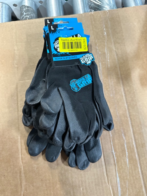 Photo 4 of GORILLA GRIP Never Slip, Maximum Grip All-Purpose Gloves Large