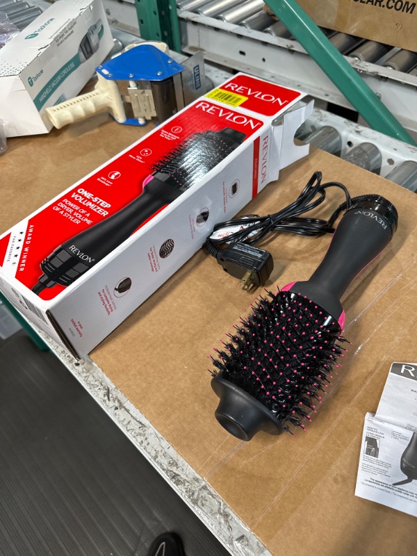 Photo 2 of **PARTS ONLY, NON-FUNCTIONAL** REVLON One-Step Volumizer Enhanced 1.0 Hair Dryer and Hot Air Brush | Now with Improved Motor (Black)