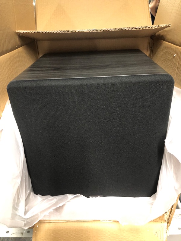 Photo 3 of Acoustic Audio PSW500-12 Home Theater Powered 12" LFE Subwoofer Black Front Firing Sub,500 Watts 12 in 500 Watts Subwoofer