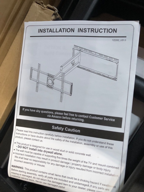 Photo 3 of USED - ELIVED Long Extension TV Mount for Most 37-75 Inch TV,  fits Wood Studs 12"-24".