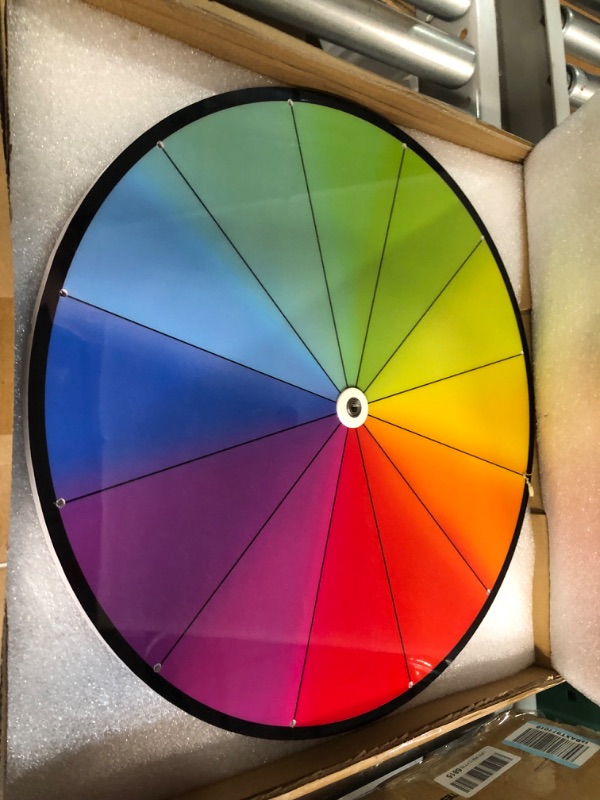 Photo 2 of 16 Inch Prize Wheel - 12 Color Slots - With Stand