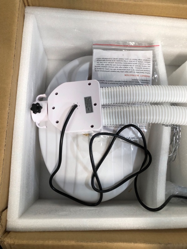 Photo 4 of **PARTS ONLY, NON-FUNCTIONAL** Serfory Infrared lamp, Near Infrared Heat Lamps Device with 2 Head 275W Near Infrared Light Therapy for Pain Relief and Recovery