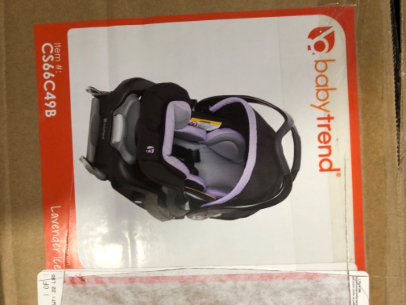 Photo 3 of Baby Trend Secure Snap Tech 35 Infant Car Seat, Lavender Ice 16.5x16.25x28.5 Inch (Pack of 1)