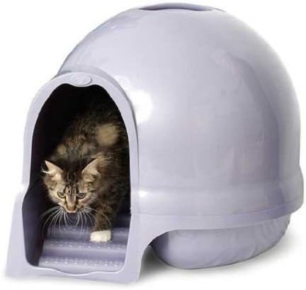 Photo 1 of 
Booda Dome Cleanstep Cat Box, Brushed Nickel, Covered Litter Dome, New 